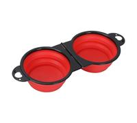 Travel Dog Bowls, Slow Feeding Water Feeder, 12.6x5.12in Versatile Food Grade Silicone Dish, Clips on Portable Design for Outdoor Adventures, Walking, Hiking, Camping