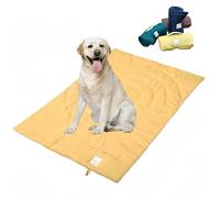 Waterproof Outdoor Dog Bed Pad, 37.4" x 25.6" Pet Mat, Foldable & Portable, Cats Mat, Dogs Bed, Washable Dog Mat for Large Dogs,Tapete para Perro,Dog Mat Bed for in Door (Yellow)