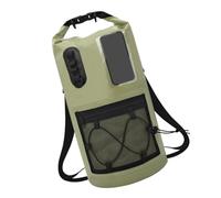 Travel Dry Bag Backpack PVC Storage Pack with Roll Top Closure and Mesh Pocket for Hiking Trips Dry Storage Backpack Outdoor Carry Bag Pvc Roll Top Mesh Pocket Travel Pack Kayak Swim Surf Beach Camp