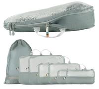 TRAVEL DUDE Compression Packing Cubes, Travel Luggage Organisers Set | Lightweight & Compressible, Fits Backpacks & Suitcases, Reusable Clothes Storage, Seamless Easy Packing