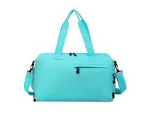 Travel Duffel Bag 2pcs Soft Travel Duffels Solid Oxford Spinning Product Travel Bag Large Capacity Multi Functional Casual Sweet Shoulder Bag(Blue)