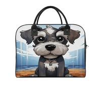 Travel Duffel Bag Adorable Schnauzer Print Sports Tote Gym Bag Weekender Overnight Bag for Travel, Beach, Fitness, Yoga, Swimming, style, One Size, Travel Handbag
