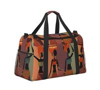 Travel Duffel Bag Cabin Size Weekender Holdall - Gym, Fitness, Sports or Overnight Bag for Men & Women, African Egyptian Women