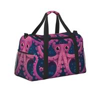 Travel Duffel Bag Cabin Size Weekender Holdall - Gym, Fitness, Sports or Overnight Bag for Men & Women, Octopus Floating in The Water