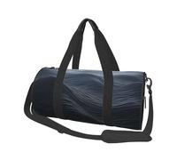Travel Duffel Bag Foldable Weekender Overnight Bag Deep Black Waves Sports Tote Gym Bags Large Capacity Lightweight Carry On Luggage Bags for Men Women, Black, One Size