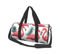 Travel Duffel Bag Foldable Weekender Overnight Bag Flamingo Pattern Sports Tote Gym Bags Large Capacity Lightweight Carry On Luggage Bags for Men Women, Black, One Size