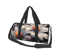 Travel Duffel Bag Foldable Weekender Overnight Bag Modern Floral Painting Sports Tote Gym Bags Large Capacity Lightweight Carry On Luggage Bags for Men Women, Black, One Size