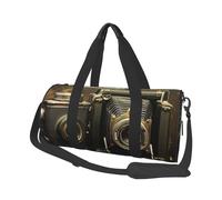 Travel Duffel Bag Foldable Weekender Overnight Bag Old Camera Sports Tote Gym Bags Large Capacity Lightweight Carry On Luggage Bags for Men Women, Black, One Size