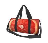 Travel Duffel Bag Foldable Weekender Overnight Bag Ripe Grapefruit Slice Sports Tote Gym Bag Large Capacity Lightweight Carry On Luggage Bag for Men Women, Black, One Size
