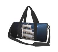 Travel Duffel Bag Foldable Weekender Overnight Bag Vintage Nautical White Ship Sports Tote Gym Bags Large Capacity Lightweight Carry On Luggage Bags for Men Women, Black, One Size