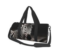 Travel Duffel Bag Foldable Weekender Overnight Bag Wild Animals Zebra Sports Tote Gym Bags Large Capacity Lightweight Carry On Luggage Bags for Men Women, Black, One Size