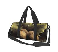 Travel Duffel Bag Foldable Weekender Travel Bag Two Acorns Sports Tote Gym Bag Large Capacity Weekender Overnight Bag Lightweight Carry On Luggage Bag for Men Women, Black, One Size