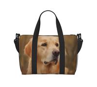 Travel Duffel Bag for Men Gym Bag, Golden retriever Luggage Bag with Shoulder Strap, Large Gym Tote Bag for Women, Weekender Overnight Bag, Foldable Carry on Bag for Airplane