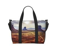 Travel Duffel Bag for Men Gym Bag, Landscape of Monument Valley Luggage Bag with Shoulder Strap, Large Gym Tote Bag for Women, Weekender Overnight Bag, Foldable Carry on Bag for Airplane