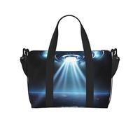 Travel Duffel Bag for Men Gym Bag, Spaceship Luggage Bag with Shoulder Strap, Large Gym Tote Bag for Women, Weekender Overnight Bag, Foldable Carry on Bag for Airplane