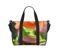 Travel Duffel Bag for Men Gym Bag, Tree Frog Luggage Bag with Shoulder Strap, Large Gym Tote Bag for Women, Weekender Overnight Bag, Foldable Carry on Bag for Airplane