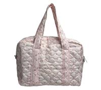 Travel Duffel Bag for Women Adjustable Strap Quilted Puffer Bag Nylon Multiple Pocket Carry Bag Crossbody Bag for Travel