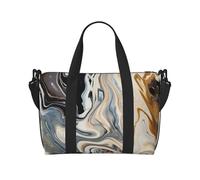 Travel Duffel Bag for Women, Large Shoulder Weekender Overnight Bag, Sport Gym Bag for Men, Carry On Tote Bags, Abstract Marble Ink Texture Luggage Bag for Travel Essentials