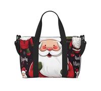 Travel Duffel Bag for Women, Large Shoulder Weekender Overnight Bag, Sport Gym Bag for Men, Carry On Tote Bags, Christmas Santa Claus Luggage Bag for Travel Essentials