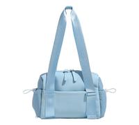 Travel Duffel Bag, Large Capacity Weekender Tote, Multipurpose Shoulder Bag with Toiletry Pouch, Overnight Gym Pack, Sports Storage Organiser for Dance, Fitness and Travel, Blue, riferimento