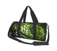 Travel Duffel Bag Lightweight Carry On Weekender Overnight Bags 3D View Horse Sports Tote Gym Backpack with Adjustable Strap Hospital Bags Foldable Luggage Bag for Women Men, Abstract Green Snake, One