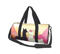 Travel Duffel Bag Lightweight Carry On Weekender Overnight Bags Alpacas in Love in The Mountains Sports Tote Gym Backpack with Adjustable Strap Hospital Bags Foldable Luggage Bag for Women Men