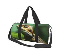 Travel Duffel Bag Lightweight Carry On Weekender Overnight Bags Animal Zebra Sports Tote Gym Backpack with Adjustable Strap Hospital Bags Foldable Luggage Bag for Women Men, Animal Lizard, One Size