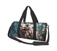 Travel Duffel Bag Lightweight Carry On Weekender Overnight Bags Animal Zebra Sports Tote Gym Backpack with Adjustable Strap Hospital Bags Foldable Luggage Bag for Women Men, Animal Cute Owl, One Size