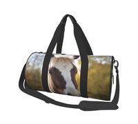 Travel Duffel Bag Lightweight Carry On Weekender Overnight Bags Animal Zebra Sports Tote Gym Backpack with Adjustable Strap Hospital Bags Foldable Luggage Bag for Women Men, Animal Pony Horse, One