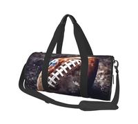 Travel Duffel Bag Lightweight Carry On Weekender Overnight Bags Black robot Sports Tote Gym Backpack with Adjustable Strap Hospital Bags Foldable Luggage Bag for Women Men, American Football, One Size