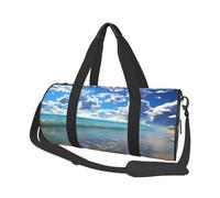 Travel Duffel Bag Lightweight Carry On Weekender Overnight Bags Black White Butterfly Sports Tote Gym Backpack with Adjustable Strap Hospital Bags Foldable Luggage Bag for Women Men, Beautiful Cloud
