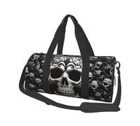 Travel Duffel Bag Lightweight Carry On Weekender Overnight Bags Black White Butterfly Sports Tote Gym Backpack with Adjustable Strap Hospital Bags Foldable Luggage Bag for Women Men, Black And White