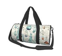 Travel Duffel Bag Lightweight Carry On Weekender Overnight Bags Chemistry Print Sports Tote Gym Backpack with Adjustable Strap Hospital Bags Foldable Luggage Bag for Women Men, Chemistry Print, One