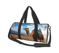 Travel Duffel Bag Lightweight Carry On Weekender Overnight Bags Chinese Dragon Sports Tote Gym Backpack with Adjustable Strap Hospital Bags Foldable Luggage Bag for Women Men, Camel Blue Sky, One Size