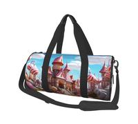 Travel Duffel Bag Lightweight Carry On Weekender Overnight Bags Chinese Dragon Sports Tote Gym Backpack with Adjustable Strap Hospital Bags Foldable Luggage Bag for Women Men, Cartoon Land, One Size