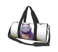 Travel Duffel Bag Lightweight Carry On Weekender Overnight Bags Cobra Snake Sports Tote Gym Backpack with Adjustable Strap Hospital Bags Foldable Luggage Bag for Women Men, Butterfly And Hippo, One