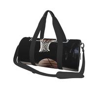 Travel Duffel Bag Lightweight Carry On Weekender Overnight Bags Cobra Snake Sports Tote Gym Backpack with Adjustable Strap Hospital Bags Foldable Luggage Bag for Women Men, Basketball, One Size