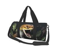 Travel Duffel Bag Lightweight Carry On Weekender Overnight Bags Cobra Snake Sports Tote Gym Backpack with Adjustable Strap Hospital Bags Foldable Luggage Bag for Women Men, Cobra Snake, One Size