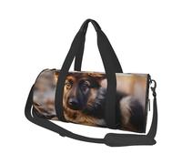 Travel Duffel Bag Lightweight Carry On Weekender Overnight Bags Compass Wind Road Map Sports Tote Gym Backpack with Adjustable Strap Hospital Bags Foldable Luggage Bag for Women Men, German Shepherd