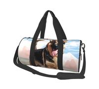 Travel Duffel Bag Lightweight Carry On Weekender Overnight Bags Compass Wind Road Map Sports Tote Gym Backpack with Adjustable Strap Hospital Bags Foldable Luggage Bag for Women Men, German Shepherd