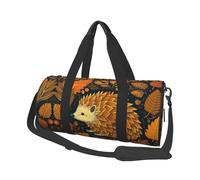 Travel Duffel Bag Lightweight Carry On Weekender Overnight Bags Cute Smiling Sports Tote Gym Backpack with Adjustable Strap Hospital Bags Foldable Luggage Bag for Women Men, Cute Hedgehog, One Size