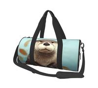 Travel Duffel Bag Lightweight Carry On Weekender Overnight Bags Cute Smiling Sports Tote Gym Backpack with Adjustable Strap Hospital Bags Foldable Luggage Bag for Women Men, Cute Otter, One Size