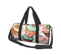 Travel Duffel Bag Lightweight Carry On Weekender Overnight Bags Dont tread on me Sports Tote Gym Backpack with Adjustable Strap Hospital Bags Foldable Luggage Bag for Women Men, Cupcakes Donuts