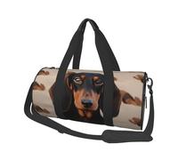 Travel Duffel Bag Lightweight Carry On Weekender Overnight Bags Dont tread on me Sports Tote Gym Backpack with Adjustable Strap Hospital Bags Foldable Luggage Bag for Women Men, Dachshund Dog, One