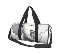 Travel Duffel Bag Lightweight Carry On Weekender Overnight Bags Eiffel Tower with Red Umbrella Sports Tote Gym Backpack with Adjustable Strap Hospital Bags Foldable Luggage Bag for Women Men, White