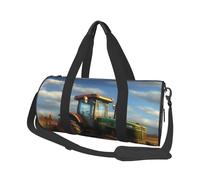 Travel Duffel Bag Lightweight Carry On Weekender Overnight Bags Fish Japanese Carp Sports Tote Gym Backpack with Adjustable Strap Hospital Bags Foldable Luggage Bag for Women Men, Fantasy Farm Tractor