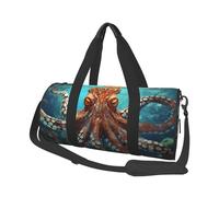Travel Duffel Bag Lightweight Carry On Weekender Overnight Bags Fish Japanese Carp Sports Tote Gym Backpack with Adjustable Strap Hospital Bags Foldable Luggage Bag for Women Men, Cool Big Octopus