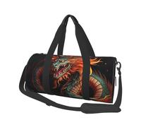 Travel Duffel Bag Lightweight Carry On Weekender Overnight Bags Flying Birds Crane Heron Sports Tote Gym Backpack with Adjustable Strap Hospital Bags Foldable Luggage Bag for Women Men, Chinese Dragon