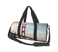 Travel Duffel Bag Lightweight Carry On Weekender Overnight Bags Hand painted dragonfly Sports Tote Gym Backpack with Adjustable Strap Hospital Bags Foldable Luggage Bag for Women Men, Golden Gate