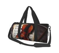 Travel Duffel Bag Lightweight Carry On Weekender Overnight Bags Hug tree sloth Sports Tote Gym Backpack with Adjustable Strap Hospital Bags Foldable Luggage Bag for Women Men, Violin Sheet Music, One